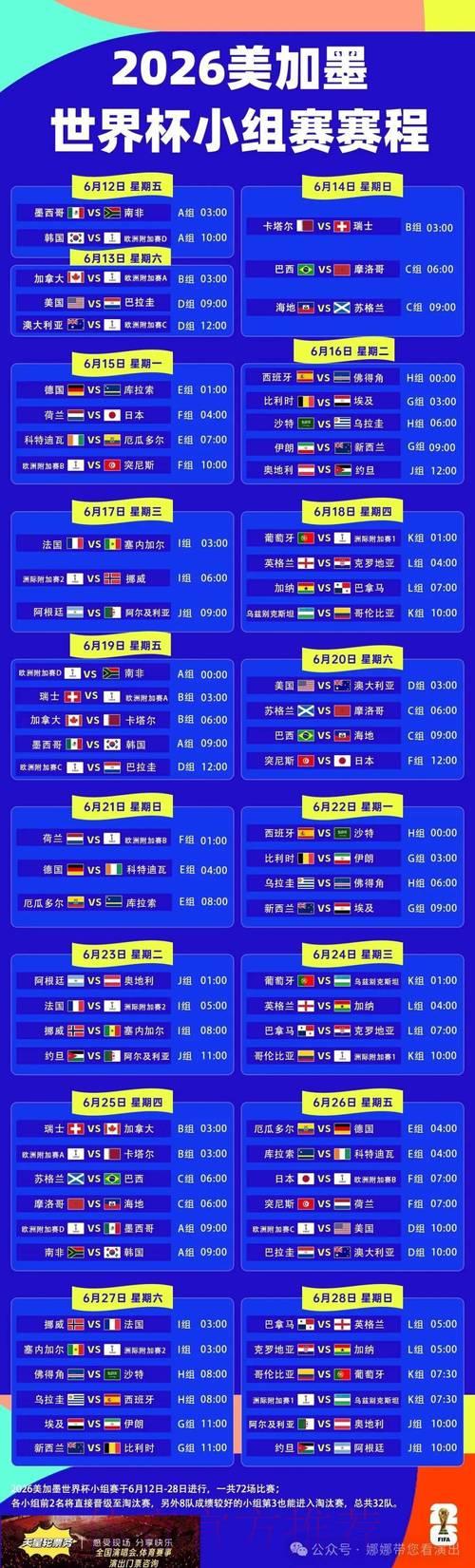 畅游2026年FIFA世界杯官网:赛程安排、参赛球队与高燃时刻全览 畅游2026年FIFA世界杯官网:赛程安排、参赛球队与高燃时刻全览